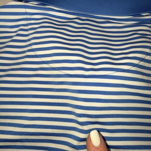 UNTUCKit Polo Preppy Designer Breathable Athletic Gym Golf Comfort Striped Shirt - Picture 12 of 12